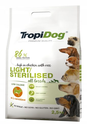  TropiDog Trockenfutter Huhn 2,5 kg