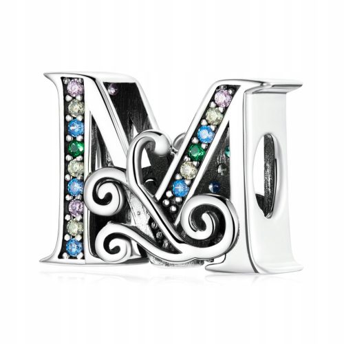  Charms Buchstabe M Anhänger für Pandora Silber 925
