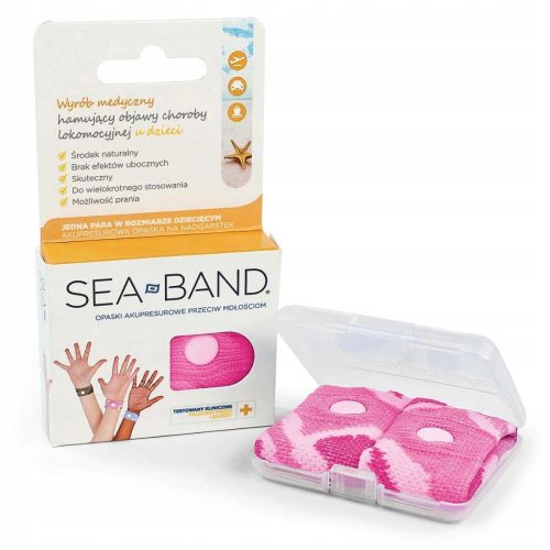  Sea-Band TOW018908 Anti-Übelkeit-Armbänder, rosa, 2 Stück