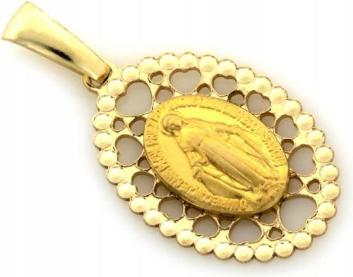  Goldmedaillon 333 Makellos in einem durchbrochenen Rahmen