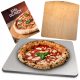 BALU Pizzablech 35 x 40 cm + BALU Pizzaschaufel aus Holz braun 38x35 cm