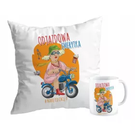  KISSEN + BECHER-Set Ein Geschenk für den RUHESTAND