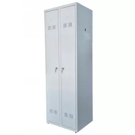   Arbeitsschutz-Kleiderschrank 89652, zweitürig, 180 cm x 60 cm