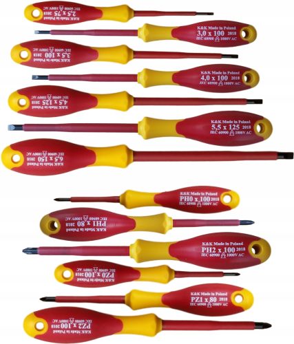 ISOLIERTE SCHRAUBENDREHER VDE 1000V 13ER-SET