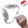  Silberring WINGS verstellbar + Box