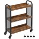  Vasagle LRC66BX Küchenwagen 66x26x85 cm schwarzbraun