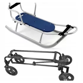  Plattform mit Rädern SCHWARZ für PICCOLINO-Schlitten