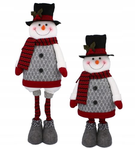  VERSTELLBARE TELESKOPISCHE SCHNEEMANNDEKORATION 80-65 cm