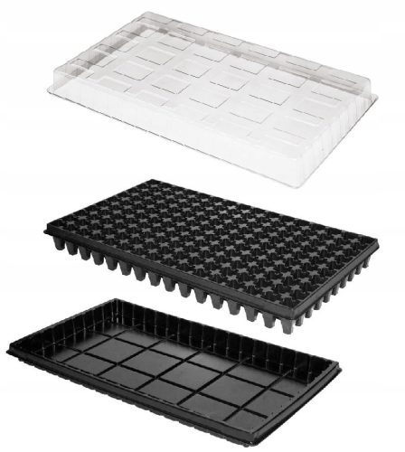  JRK Blumentopf 52,5 cm x 31,5 x 5,2 cm, schwarzer Kunststoff