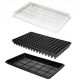  JRK Blumentopf 52,5 cm x 31,5 x 5,2 cm, schwarzer Kunststoff
