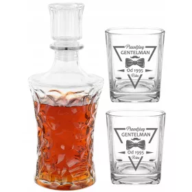  KARAFFE 2 GLÄSER Geschenk GEBURTSTAG 18 30 40 50 60
