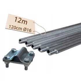 FALTBARER ERDUNGSSTIFT BLITZSCHUTZ VERZINKT PV 10x1,2m 12m