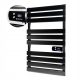  LADDER BADEZIMMERHEIZKÖRPER, elektrisch, 500 W + FERNBEDIENUNG, schwarz