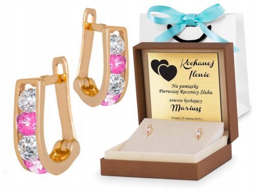  OHRRINGE AUS ENGLISCHEM GOLD 585 GESCHENK GRAVIERT