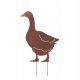  GARTENDEKORATION RUSTIKALE GANS AUS METALL
