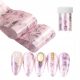  TRANSFERFOLIE FÜR NAGELDEKORATION HYBRID PINK SHELL MARBLE