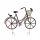  Gartendekoration, Rostrot, großes Öko-Fahrrad aus Metall