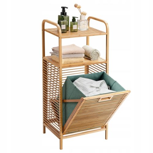 Wäschekörbe und -behälter Freistehender Wäschekorb Costway 40l, Braun- und Beigetöne, Grüntöne