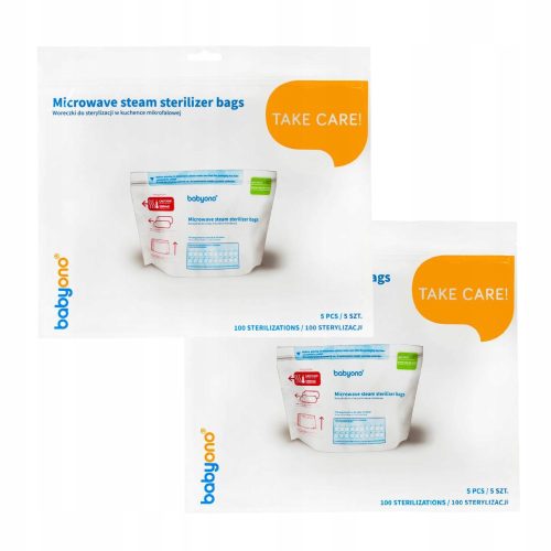  BabyOno 1038 Mikrowellen-Sterilisationsbeutel, 5 Stück