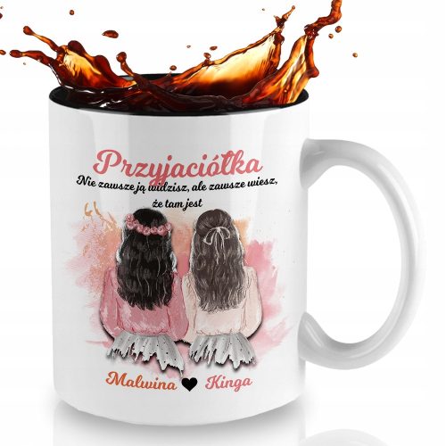 Tassen Style Couture-Becher, WEISSE BECHER MIT SCHWARZEM INNENBEREICH, Keramik, 300 ml