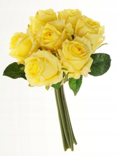  SILIKON-ROSEN, BLUMEN AUS KUNSTGUMMI, 30 CM, 7 KÖPFE