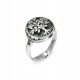  SILBERBAUMRING MIT MALACHIT