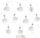  Lichtergirlande „Halloween Airy Ghosts“, warmweiß, PartyPal, 200 cm