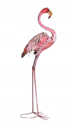  Gartenskulptur Flamingo Metallfigur für den Garten