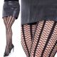  Strumpfhose in Übergröße, elegant, blickdicht, Fischgrätenmuster, mattschwarzes Phänomen