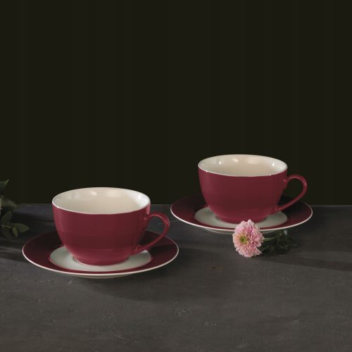 Abendessenservice Ambition Aura Red Tee- und Kaffeeservice, 12-tlg.