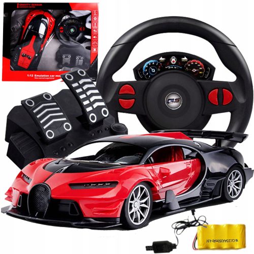  RC-CAR GROSSES RC-CAR MIT FERNBEDIENUNG, LENKRAD + PEDALEN