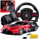  RC-CAR GROSSES RC-CAR MIT FERNBEDIENUNG, LENKRAD + PEDALEN