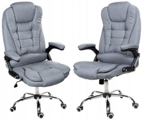  FBJ011 grauer Stoffsessel mit verstellbarer Rückenlehne