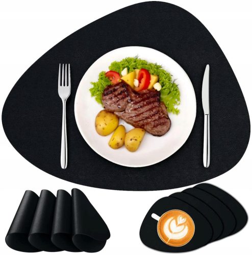 Tischunterlagen und Tischsets Unregelmäßiges Tischset aus Kunststoff, 36,5 x 45 cm