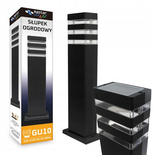  Quadratischer Lichtmast Masterled GU10 50 cm