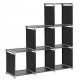  Songmics Badezimmerregal Graphit 30 x 105 x 105 cm