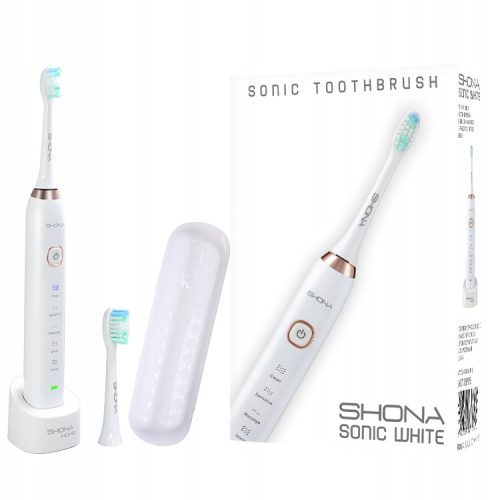  Elektrische Zahnbürste Shona Sonic White