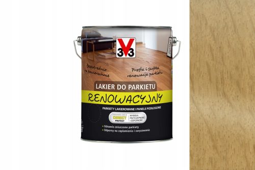 V33 107052 Parkettlack, farblos, 5 l