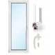 Fenster PVC-Balkontür RU 865 x 2095 Weiß L/L