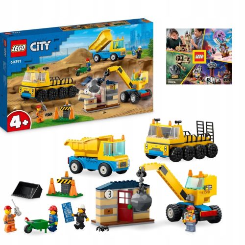  LEGO City 60391 Baufahrzeuge und Abrissbirnen + Lego Katalog 1/2024 Bricks City Technic Speed Star Wars Harry Potter Duplo