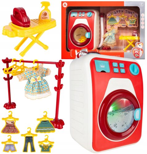  WASCHMASCHINEN-SET FÜR KINDER, KLEIDERBRETT