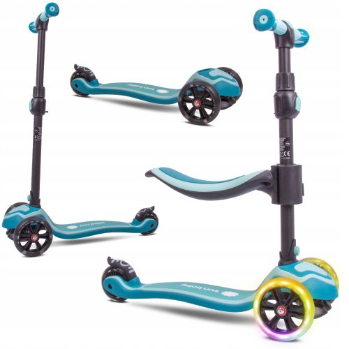  Dreirädriger Roller Sun Baby J02.013.1.5 Schwarz, Türkis