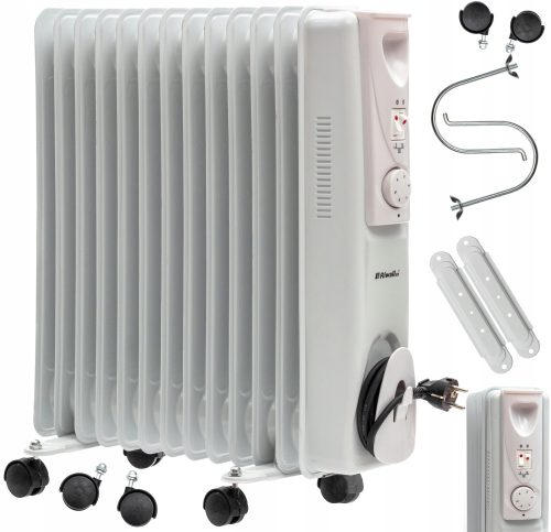 Riwall 2500 W Ölradiator weiß, grau