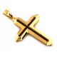  Goldkreuz mit schwarzem Zirkonanhänger