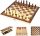  HÖLZERNE SCHACH-BACKGAMMON-DAME 3-IN-1-SET Woody-Schachspiel
