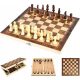  HÖLZERNE SCHACH-BACKGAMMON-DAME 3-IN-1-SET Woody-Schachspiel