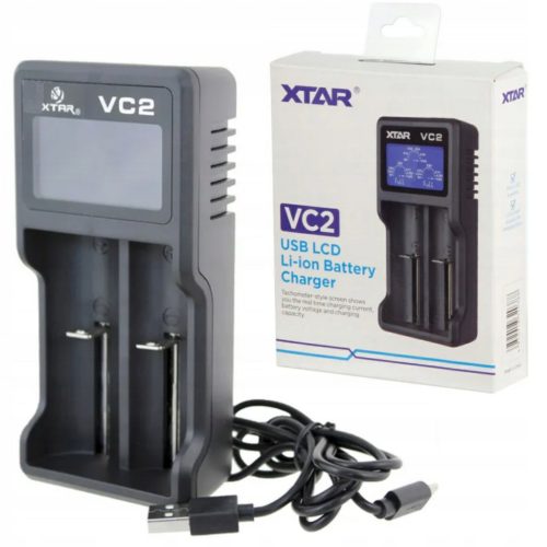  XTAR VC2 LCD-LADEGERÄT Li-Ion 18650 14500 26650