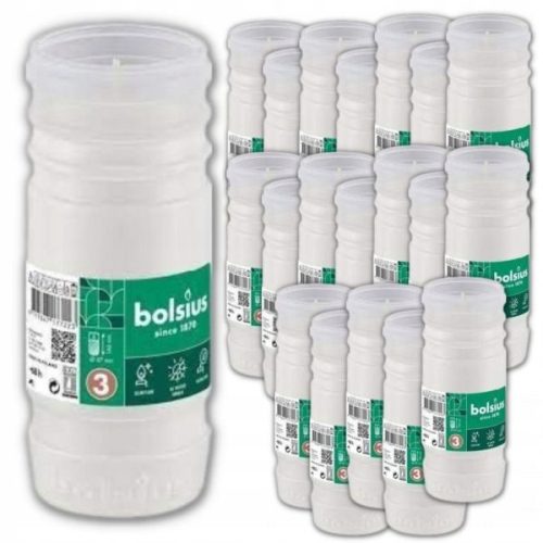  Paraffinkerzeneinsätze Bolsius 3D RP3 20 Stk
