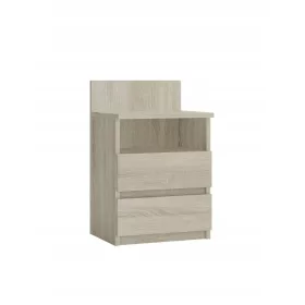  M1 Malwa Nachttisch, 2 Schubladen, 1 Sonoma-Regal