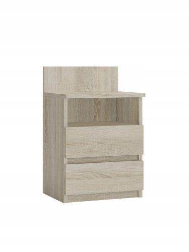  M1 Malwa Nachttisch, 2 Schubladen, 1 Sonoma-Regal